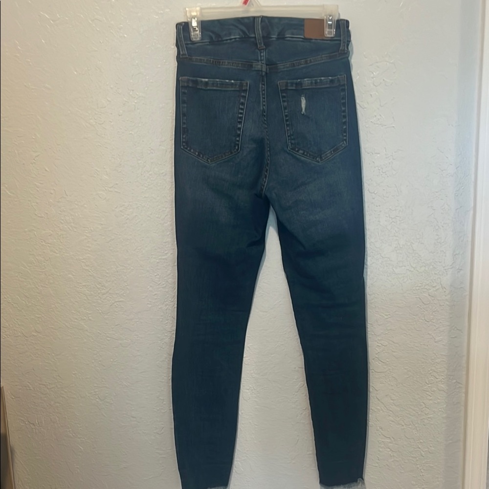 Dark Blue Ripped Jeans - Picture 2 of 2